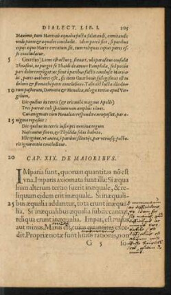 Cap. XIX. De Maioribus.