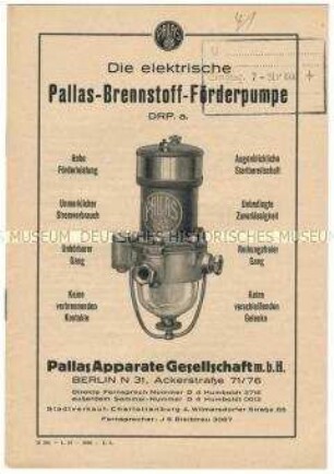 Elektrische Brennstoff-Förderpumpen