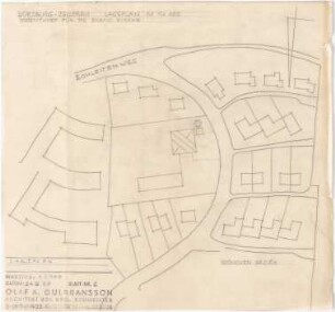 Gulbransson, Olaf Andreas; Würzburg - Zellerau; Erlöserkirche - Lageplan