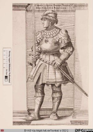 Bildnis Karl der Kühne (Charles le Téméraire), letzter Herzog von Burgund (reg. 1467-77)