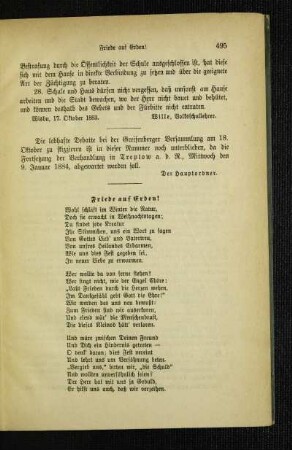Friede auf Erden