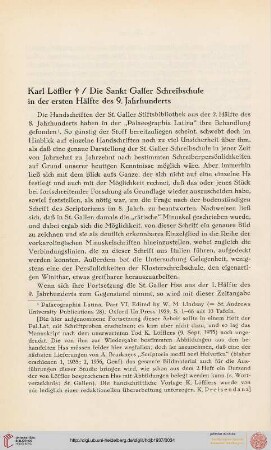 Die Sankt Galler Schreibschule in der ersten Hälfte des 9. Jahrhunderts