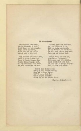 Die Muttersprache