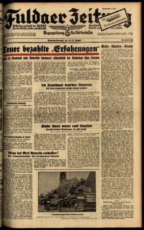 Ausgabe vom Samstag, den 22. August 1942.