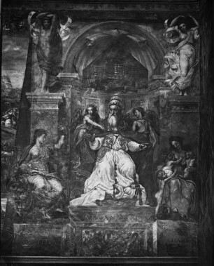 Papst Clemens I. mit Moderatio und Comitas