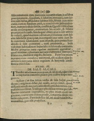 Memb. III. De Sale Alcali.