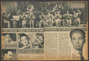 Los Lecuona Cuban Boys en el mes aniversario de Splendid