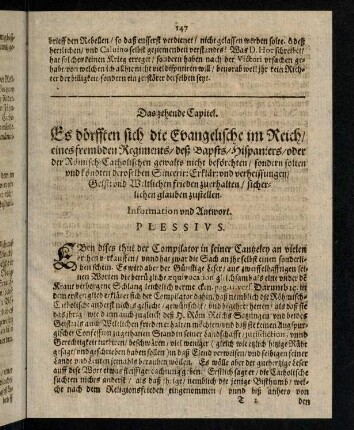 147-161, Das zehende Capitel.