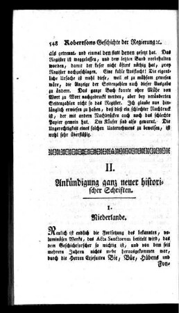 Ankündigung ganz neuer historischer Schriften