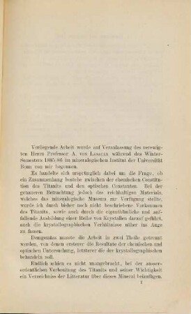 Beiträge zur Kenntniss des Titanits