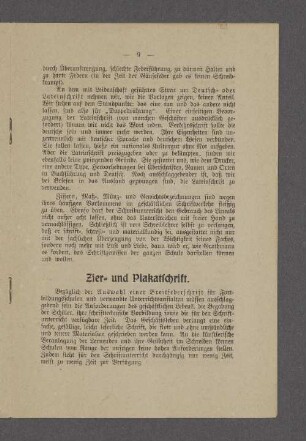 Zier- und Plakatschrift.