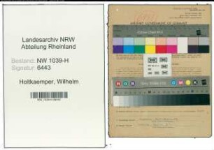 Entnazifizierung Wilhelm Holtkaemper , geb. 02.06.1913 (Angestellter)