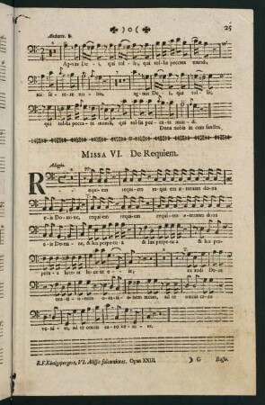 25-30, Missa VI.