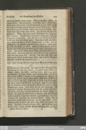 XX. Ein Trost-Gebet aus den Wunden Christi.