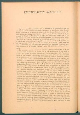 Rectificación necesaria