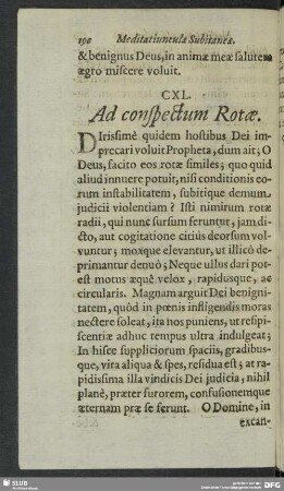 CXL. Ad conspectum Rotae