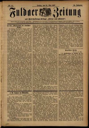 Ausgabe vom Freitag, den 21. Mai 1897.