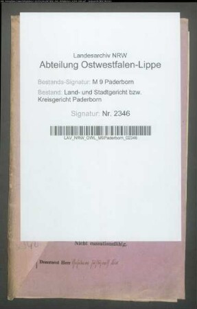 Erblasser: Kluthe, Franz: