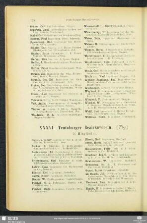 XXXVI. Teutoburger Bezirksverein.