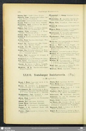 XXXVI. Teutoburger Bezirksverein.