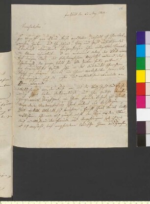 Brief von Brentano, Johanna Antonia Josepha an Goethe, Johann Wolfgang von
