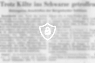 Trotz Kälte ins Schwarze getroffen
