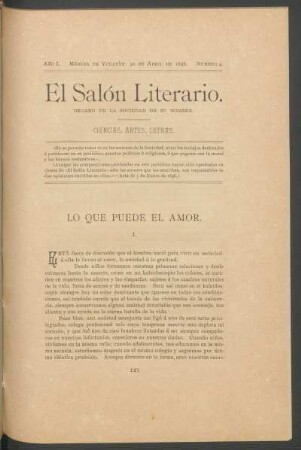Lo que puede el amor.