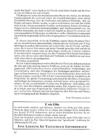 E wie Elite