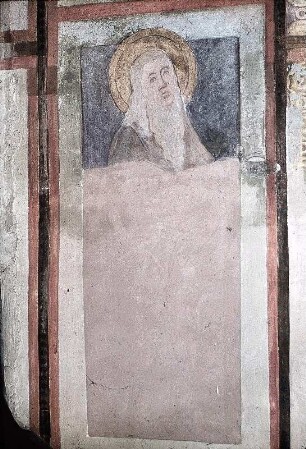 Noah? (südliches Fenster, rechte Laibung unten)