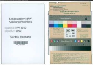 Entnazifizierung Hermann Gerdes , geb. 03.05.1905 ()