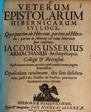Veterum epistolarum Sylloge