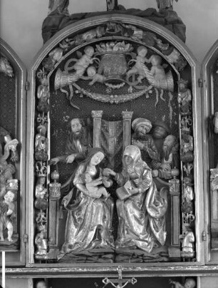 Mittelschrein: Die heilige Sippe