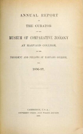 Annual report. 1896/97