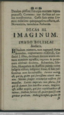 Decas III. Imaginum