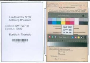 Entnazifizierung Theobald Edelbluth , geb. 04.04.1908 (Lehrer)