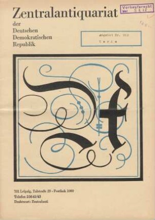 Nr. 962: Varia
