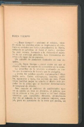 Buen tiempo