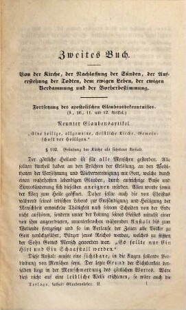 Die Glaubenslehre der heiligen katholischen Kirche : Zum Gebrauche bey akademischen Vorlesungen, 2