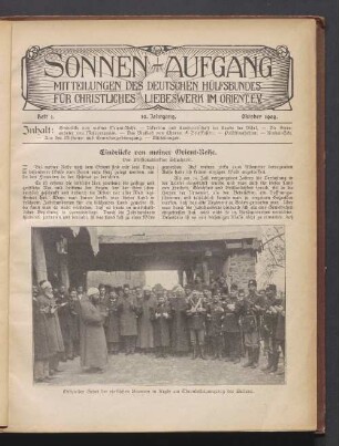Heft 1. 12. Jahrgang. Oktober 1909