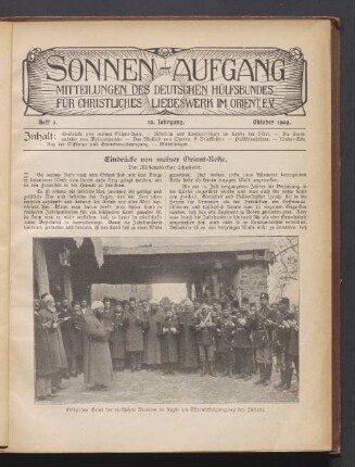 Heft 1. 12. Jahrgang. Oktober 1909