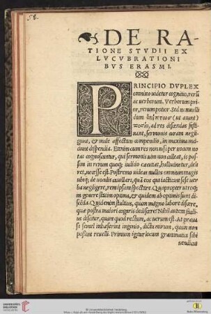 De ratione studii exlucubrationibus Erasmi