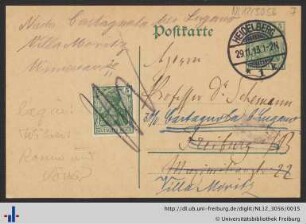 Postkarte, 29.11.1913