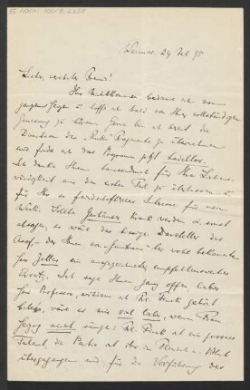 Brief an Karl Klindworth : 24.02.1895