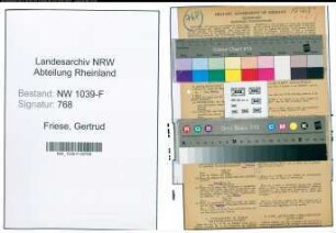 Entnazifizierung Gertrud Friese , geb. 28.03.1895 (Lehrerin)