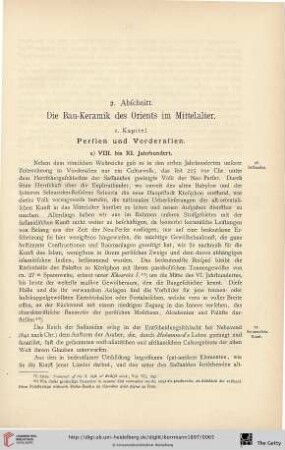 2. Abschnitt: Die Bau-Keramik des Orients im Mittelalter