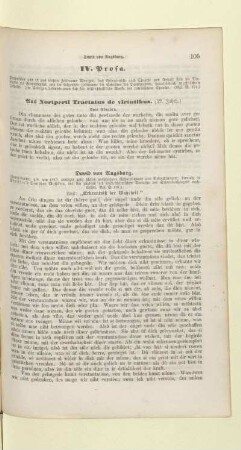 IV. Prosa