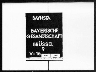 Die Reise des Prinzen Heinrich nach Brüssel