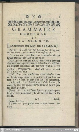 La Grammaire est l'Art De Parler