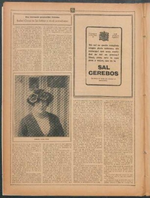 Isabel Creus en las letras y en el periodismo : Una interesante personalidad femenina