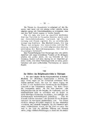 Zur Reform des Religionsunterrichts in Thüringen